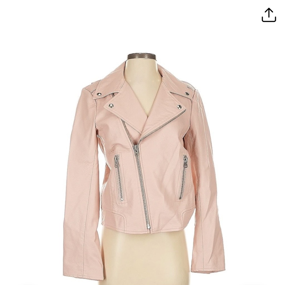 Piper & Jane Pink Scorpio Biker Jacket